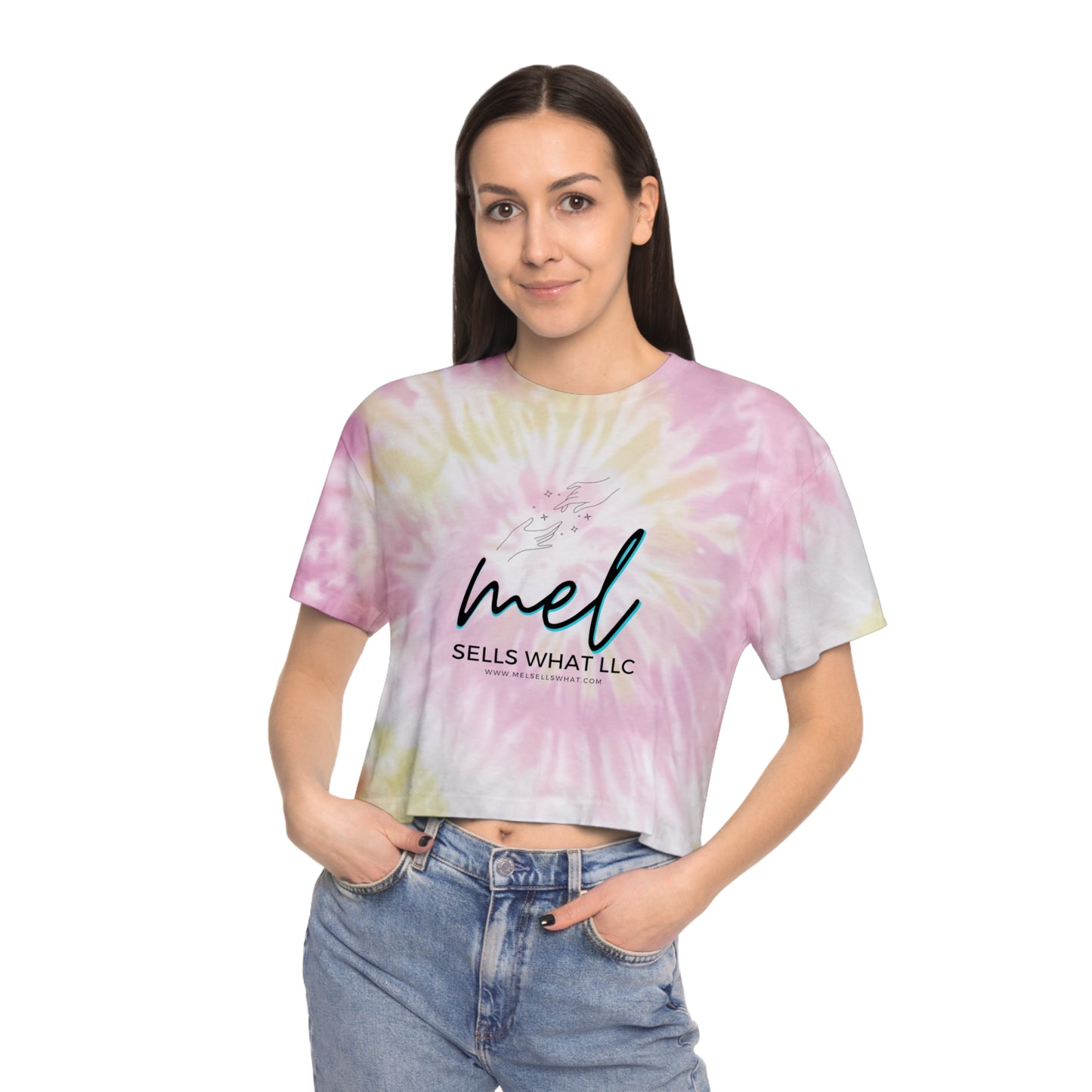 MELSELLSWHAT Shop Tie-Dye Crop Tee