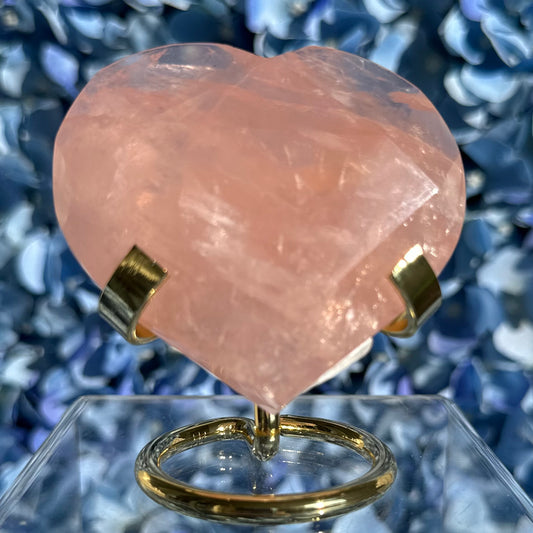 Faceted Rose Quartz Heart RH7