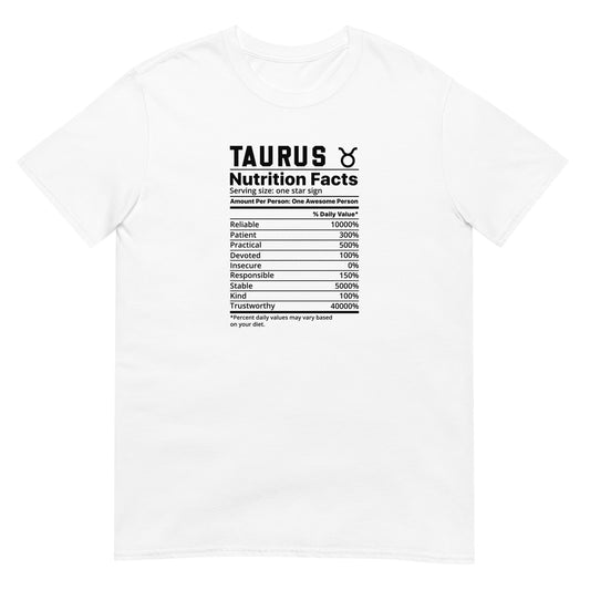 Zodiac Nutrition Facts - Taurus